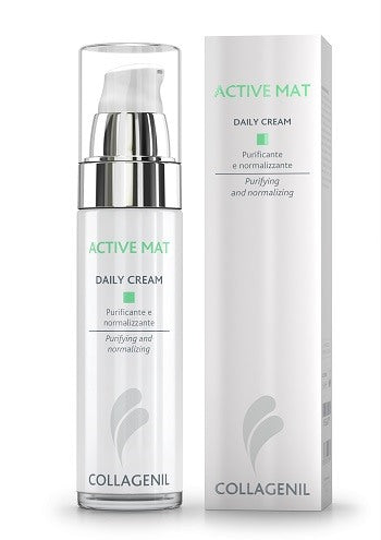 uniderm collagenil active mat daily cream seboregolatricepurificante per la pelle del viso flacone 50 ml ean 8032836150859