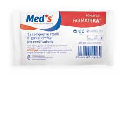 farmac zabban garza compressa idrofila meds farmatexa 128 10x10cm 25 pezzi meds ean 8000246004260