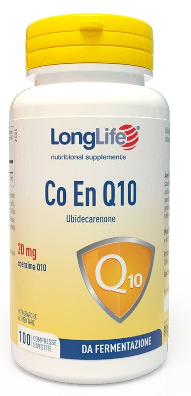 longlife longlife co en q10 20mg 100 compresse long life ean 8054521000720