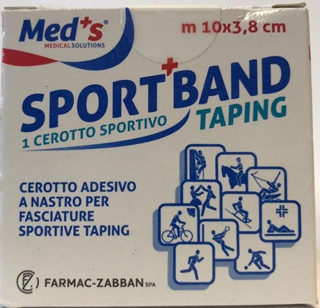 farmac zabban cerotto meds tela bianca sportivo 1000x38 cm meds ean 8000246005335