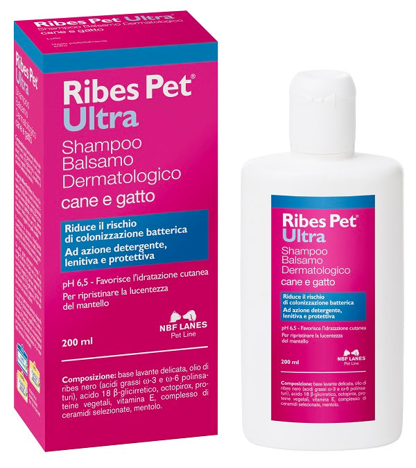 nbf lanes vet ribes pet ultra shampoo dermatologico flacone 200 ml n b f lanes ean 8056590980576