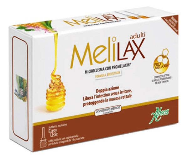 aboca melilax adulti microclismi 6 pezzi 10 g aboca ean 8032472021544