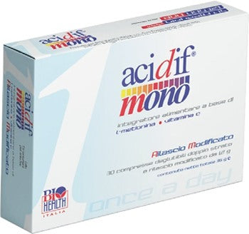 mayoly italia s p a acidif mono 30 compresse ean 8058341430033