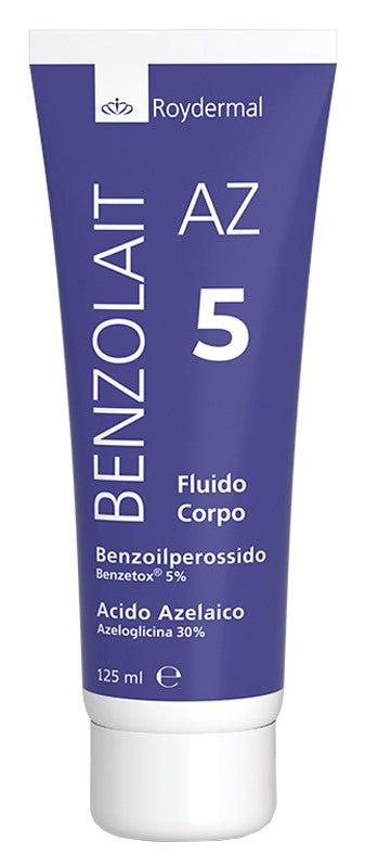 roydermal fluido per il corpo benzolait az 5 tubo 125 ml roydermal