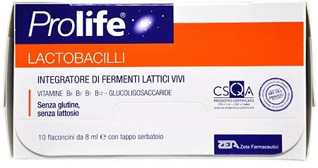 zeta farmaceutici prolife lactobacilli 10 flaconcini 8 ml prolife ean 8056772633412