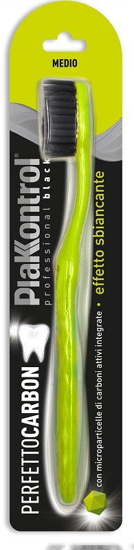 ideco plakkontrol perfetto carbon spazzolino manuale blister 1 pezzo plakkontrol ean 8019029001310