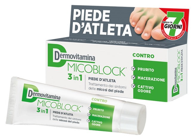 pasquali dermovitamina dermovitamina micoblock 3 in 1 piede datleta 30 ml dermovitamina ean 8032738384734