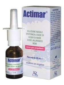 uriach italy actimar soluzione nasale spray salina 3 con acido ialuronico msm 20 ml con erogatore actimar