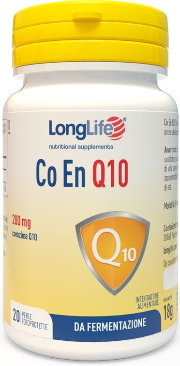 longlife longlife co en q10 200mg 20 perle long life ean 8054521000744