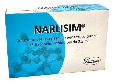 baldacci narlisim soluzione per uso nasale e aerosolterapia 15 flaconcini richiudibili da 25 ml luno narlisim