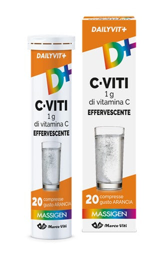 marco viti dailyvit c viti 1g di vitamina c effervescente 20 compresse massigen ean 8050519570534