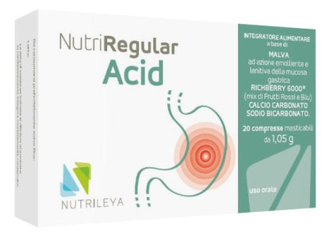 nutrileya nutriregular acid 20 compresse masticabili nutrileya ean 8055728150133