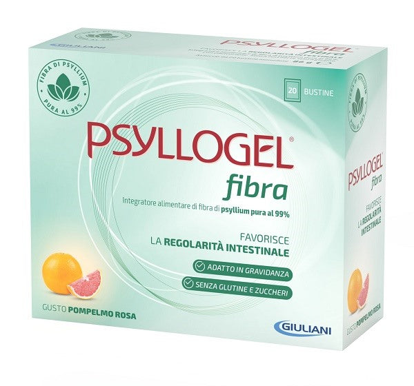 nathura psyllogel fibra pompelmo rosa 20 bustine psyllogel