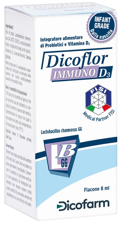 dicofarm dicoflor immuno d3 8 ml flacone dicoflor