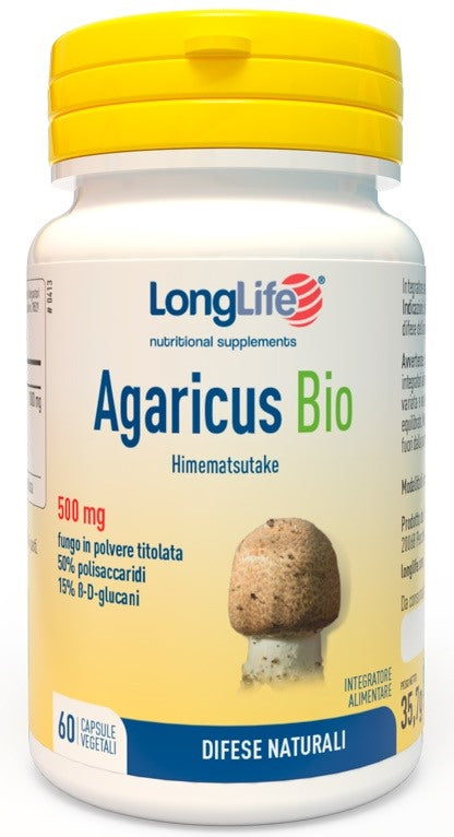 longlife longlife agaricus bio 60 capsule long life ean 8054521000126