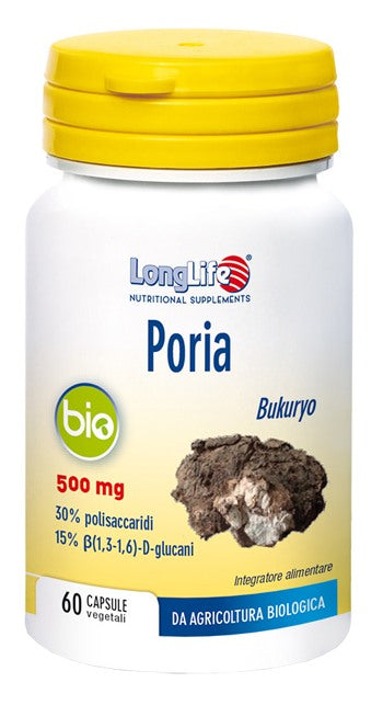 longlife longlife poria bio 60 capsule long life ean 8054521002038