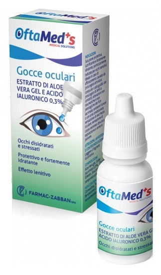 farmac zabban oftameds gocce oculari occhi disidratati e stressati estratto aloe vera gel e acido ialuronico 03 10 ml meds ean 8000246007261