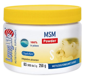 longlife longlife msm powder 250 g long life ean 8054521001642