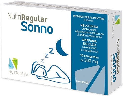 nutrileya nutriregular sonno 30 compresse nutrileya ean 8055728150195