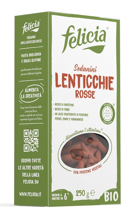 andriani felicia bio sedanini lenticchie rosse 250 g ean 8032804430471