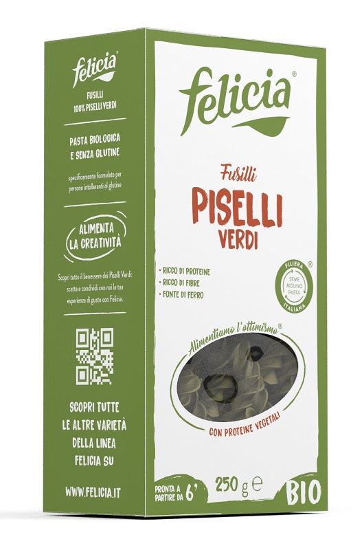 andriani felicia bio fusilli piselli verdi 250 g ean 8032804430501