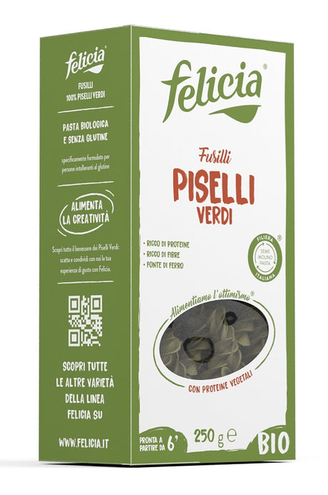 andriani felicia bio fusilli piselli verdi 250 g ean 8032804430501
