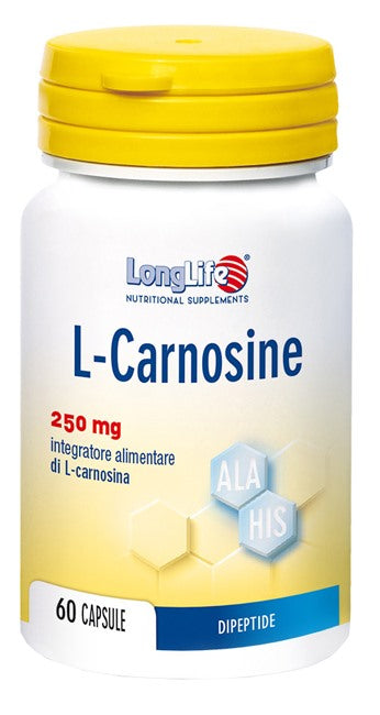 longlife longlife l carnosine 60 capsule long life ean 8054521000645