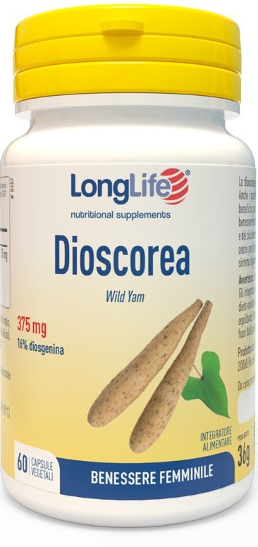 longlife longlife dioscorea 60 capsule long life ean 8054521000881