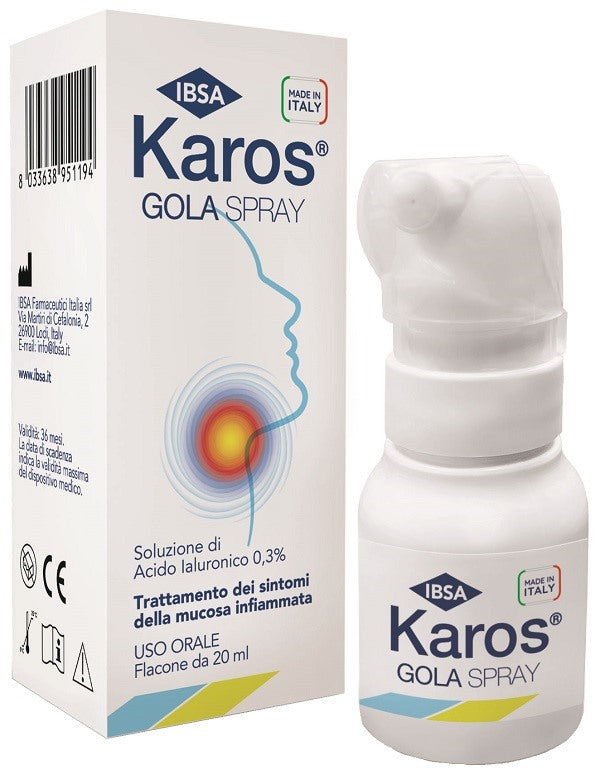 ibsa farmaceutici karos spray orale 03 20 ml karos ean 8033638951194