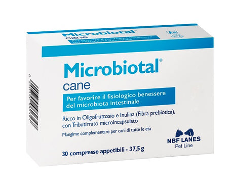nbf lanes vet microbiotal cane blister 30 compresse appetibili n b f lanes ean 8056590980347