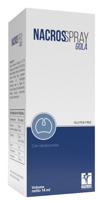 nacros nacros spray gola 14 ml ean 8058697510021