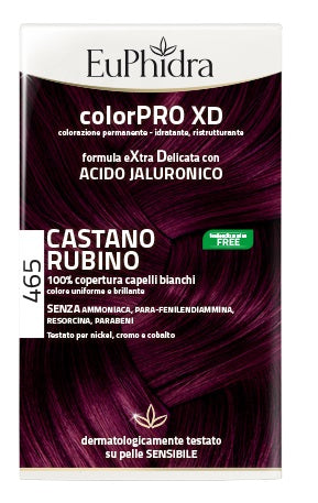 zeta farmaceutici euphidra colorpro xd 465 cast rubino gel colorante capelli in flacone attivante balsamo guanti euphidra ean 8056772632415
