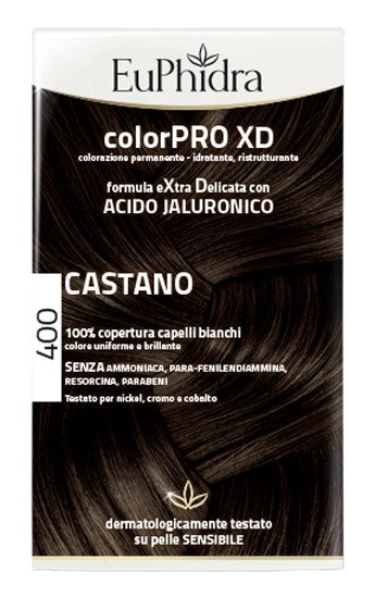 zeta farmaceutici euphidra colorpro xd 400 castano gel colorante capelli in flacone attivante balsamo guanti euphidra ean 8056772632392