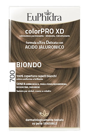 zeta farmaceutici euphidra colorpro xd 700 biondo gel colorante capelli in flacone attivante balsamo guanti euphidra ean 8056772632484