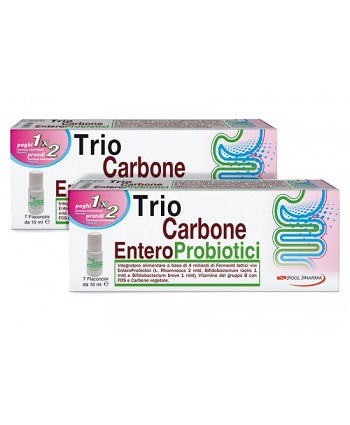 pool pharma triocarbone enteroprobiotici 7 flaconcini x 10 ml triocarbone