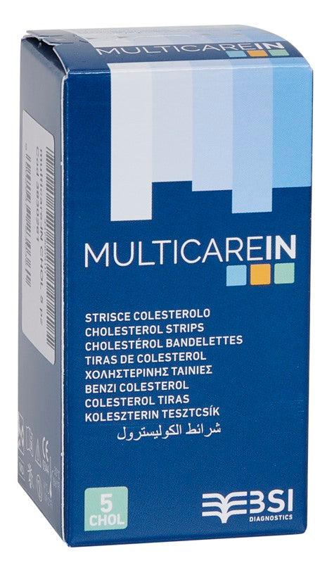biochemical system intern test colesterolemia multicare in colesterolo in strisce con aspirazione capillare 5 pezzi multicare ean 8032937230368