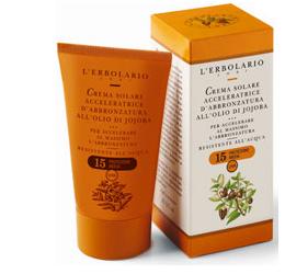 lerbolario crema acceleratrice dabbronzatura olio di jojoba spf15 125 ml lerbolario ean 8022328102176