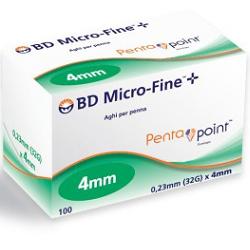 corman bd diagn ago per penna da insulina bd microfine pentapoint gauge 32 4 mm 100 pezzi bd micro fine