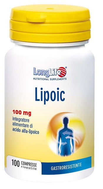 longlife longlife lipoic 100 mg 100 capsule long life ean 8054521009969