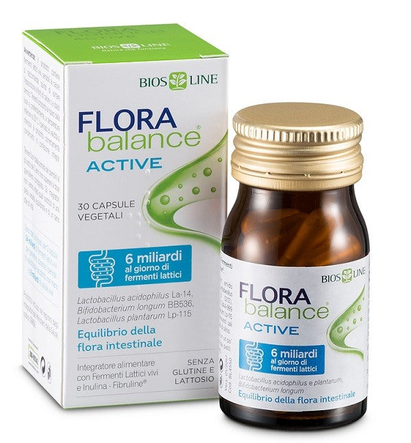 bios line biosline florabalance active 30 capsule vegetali flora balance ean 8030243004468