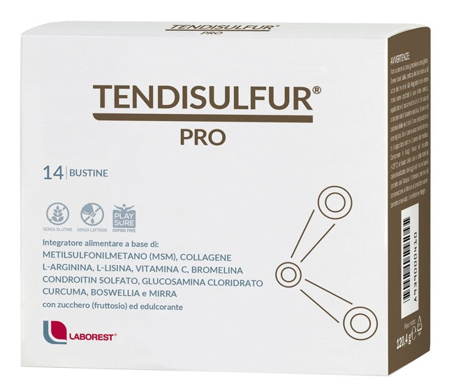 uriach italy tendisulfur pro 14 bustine da 86g tendisulfur