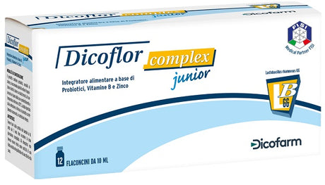 dicofarm dicoflor complex junior 12 flaconi da 10 ml dicoflor