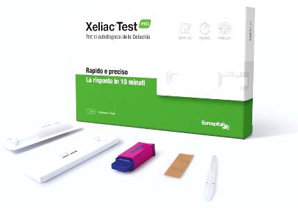 eurospital xeliac test pro determinazione anticorpi iga e igg associati alla malattia celiaca 1 pezzo eurospital