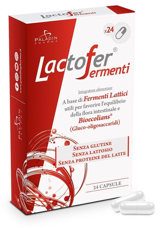 paladin pharma lactofer fermenti 24 capsule ean 8052049550109