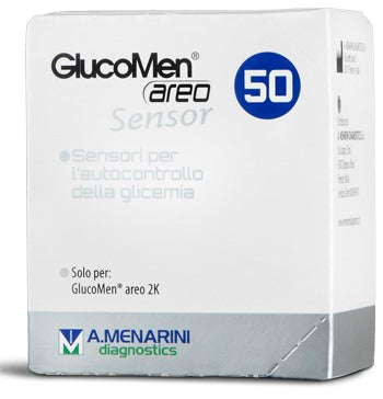 a menarini diagnostics strisce misurazione glicemia glucomen areo sensor 50 pezzi glucomen