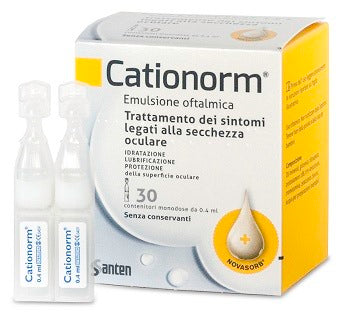 santen italy cationorm gocce 30 fiale monodose da 04 ml cationorm