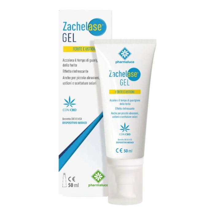 Zachelase Gel für Wunden und Verbrennungen mit CBD 50 ml