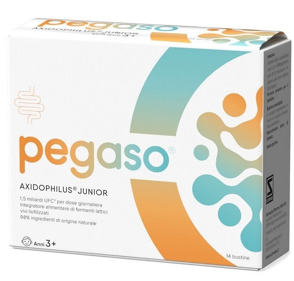 schwabe pharma italia pegaso axidophilus junior 14 bustine da 15 g pegaso ean 8057157500619