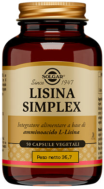 solgar italia lisina simplex 50 capsule vegetali solgar ean 0033984012363