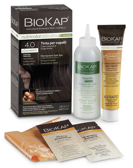 bios line bios line biokap nutricolor delicato rapid tinta 400 castano naturale 135 ml biokap ean 8030243015259